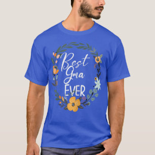 T-shirt Femme Meilleur Gma Jamais Décoration Florale Grand
