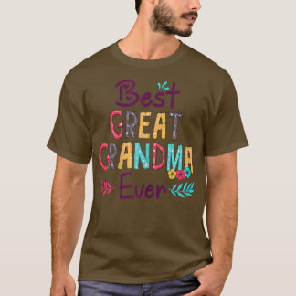 T-shirt Femme Meilleur Grand Grand-Mère Jamais Décoration 