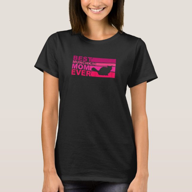 T-shirt Femme Meilleur Munchkin Maman Jamais (Devant)