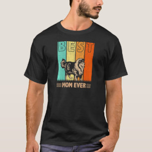 T-shirt Femme Meilleure toux Collie Chien Maman Jamais Gra