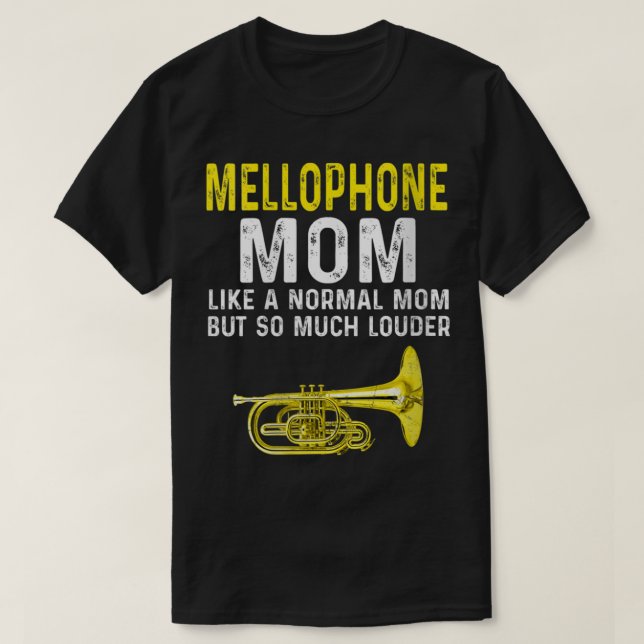 T-shirt Femme Mellophone Maman Marching Band VNeck (Design devant)