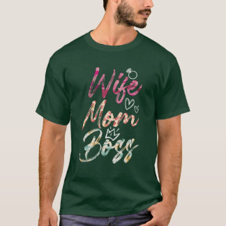 T-shirt Femme mère chef mère mère mère chef de la fête des