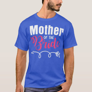 T-shirt Femme Mère De La Famille Mariée Juste Marié Wif