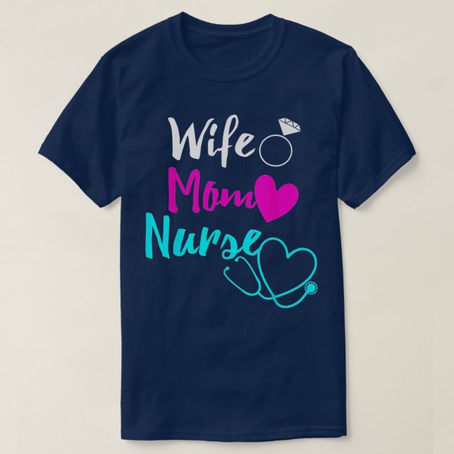 T-shirt Femme Mère Infirmière Femmes RN LPN Mères Jour Cad (Design devant)
