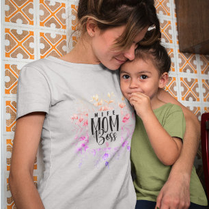 T-shirt Femme mère patron de l'eau couleur la journée de l