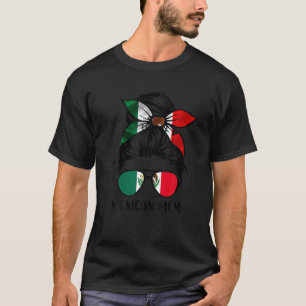 T-shirt Femme Mexicaine Mère Bandana Mexique Drapeau Drôle
