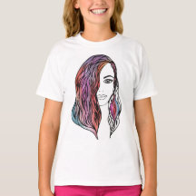 T-shirt femme mignonne avec une photo