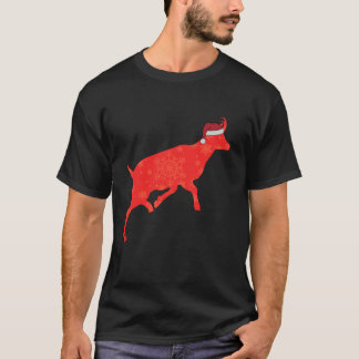 T-shirt Femme mignonne Goat Lover Drôle hiver Noël Vacance