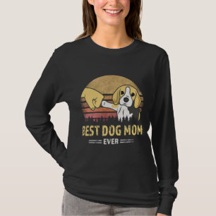 T-shirt Femme mignonne Meilleur Beagle Maman jamais rétro