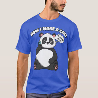 T-shirt Femme mignonne Panda Bear Premium 2059