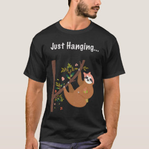 T-shirt Femme mignonne Sloth Juste Accroché
