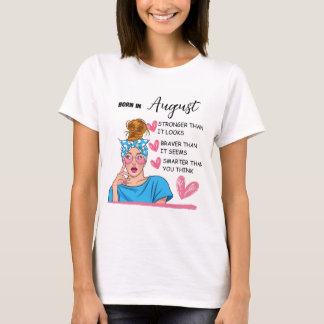 T-shirt femme moderne avec 😊 message intelligent
