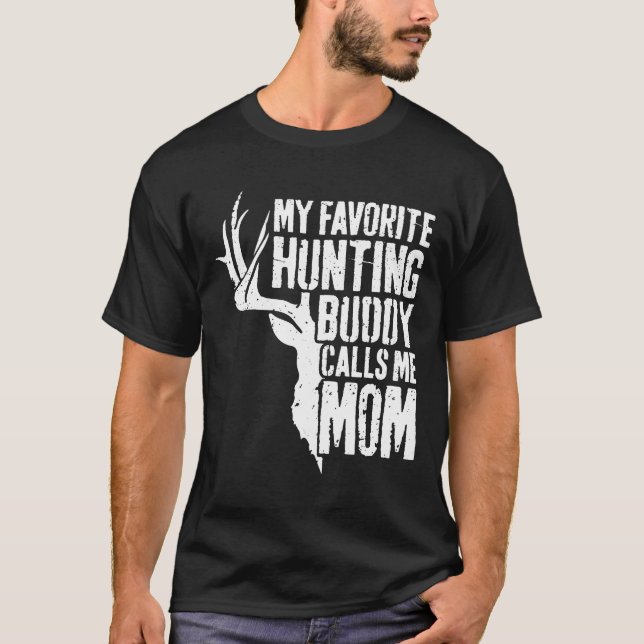 T-shirt Femme Mon Épouse De Chasse Favorite M'Appelle Mama (Devant)