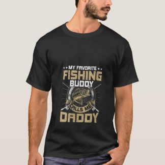 T-shirt Femme Mon Épouse De Pêche Préférée M'Appelle Papa 