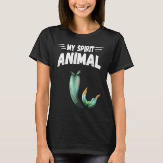 T-shirt Femme Mon Esprit Animal est une Sirène de Sirène