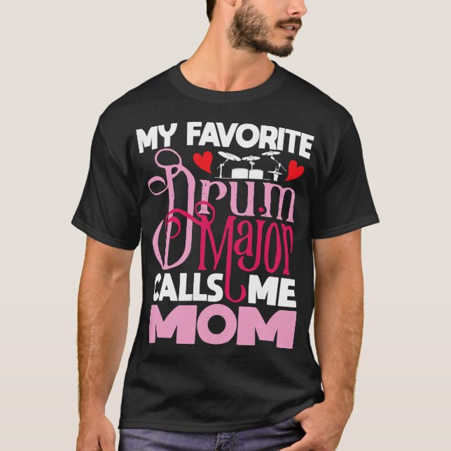 T-shirt Femme Mon Tambour favori Major m'appelle Maman - M (Devant)