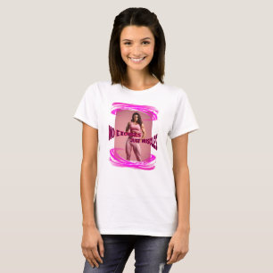 T-shirt Femme musclée avec des effets et un slogan