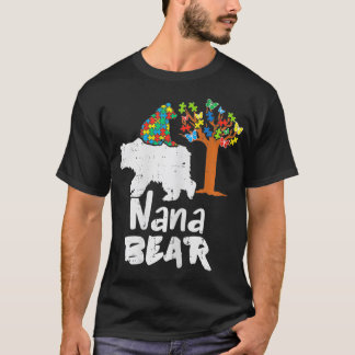 T-shirt Femme Nana Bear Puzzle Sensibilisation sur l'autis
