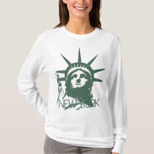 T-shirt femme New York Chemise Statue de la Libert