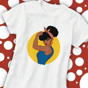 T-shirt femme noire forte