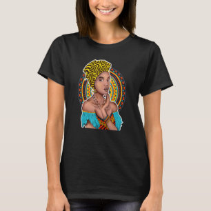 T-shirt Femme noire forte Africaine Black Pride