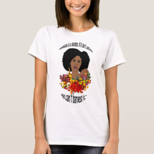 T-shirt Femme noire proverbes africains citations sagesse