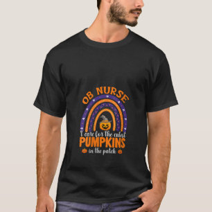 T-shirt Femme OB Nurse I Care Les Citrouilles Les Plus Cut