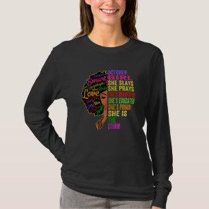 T-shirt Femme Octobre Fille Elle Slay & Prières Octobre Bi