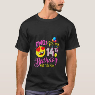 T-shirt Femme Omg C'est mon 14e anniversaire fille 14 ans 