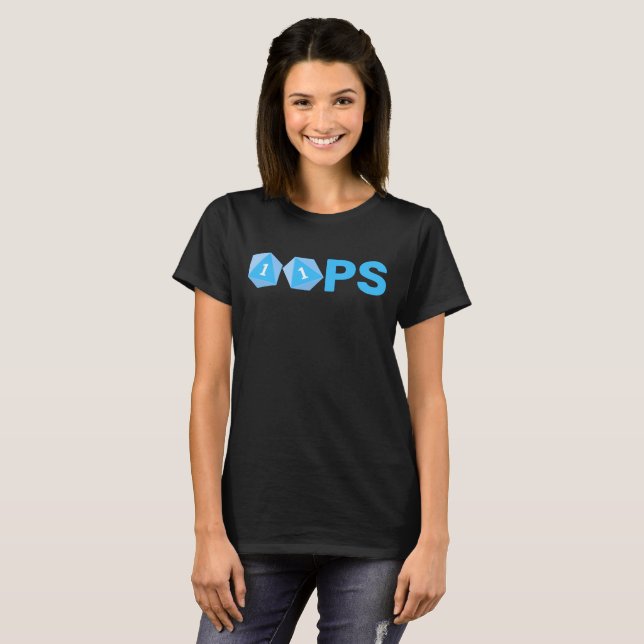 T-shirt femme Oops Gaming Dice (Devant entier)