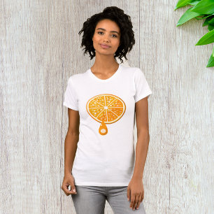 T-shirt femme orange frais