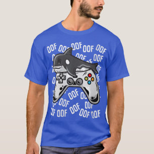 T-shirt Femme Orca Jeu Vidéo Noob Oof Enfants Garçons Fill