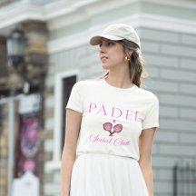 T-Shirt Femme Padel & Emblème du Social Club en Ro
