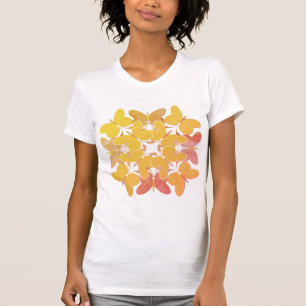 T-shirt femme papillons vintage
