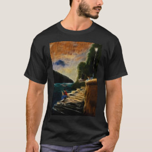 T-shirt Femme parmi les nénuphars