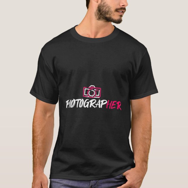 T-shirt Femme photographe (Devant)