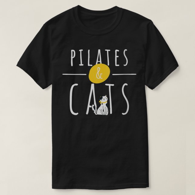 T-shirt Femme Pilates Et Chats Propriétaire Lover Instruct (Design devant)