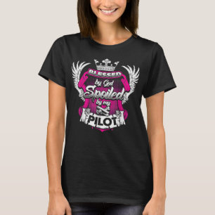 T-shirt Femme pilote d'hélicoptère pilote d'avion