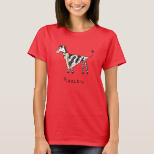 T-shirt femme Pizzebra Pizza Zebra