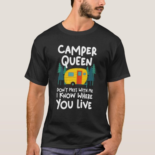T-shirt Femme Plus Grand Camper Queen Fin De Discussion Vo (Devant)