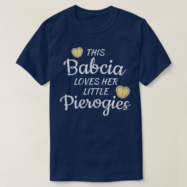 T-shirt Femme Polonaise Babcia Grand-mère aime petit Piero (Design devant)
