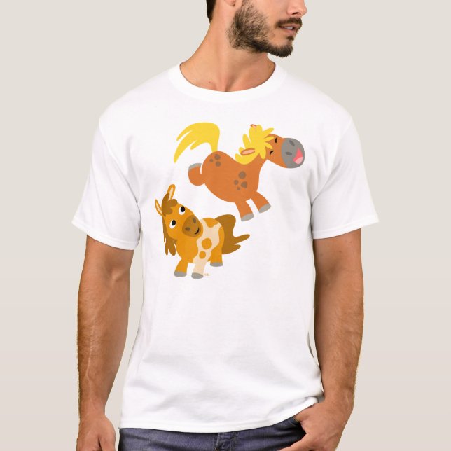 T-shirt femme Ponies en caricature (Devant)
