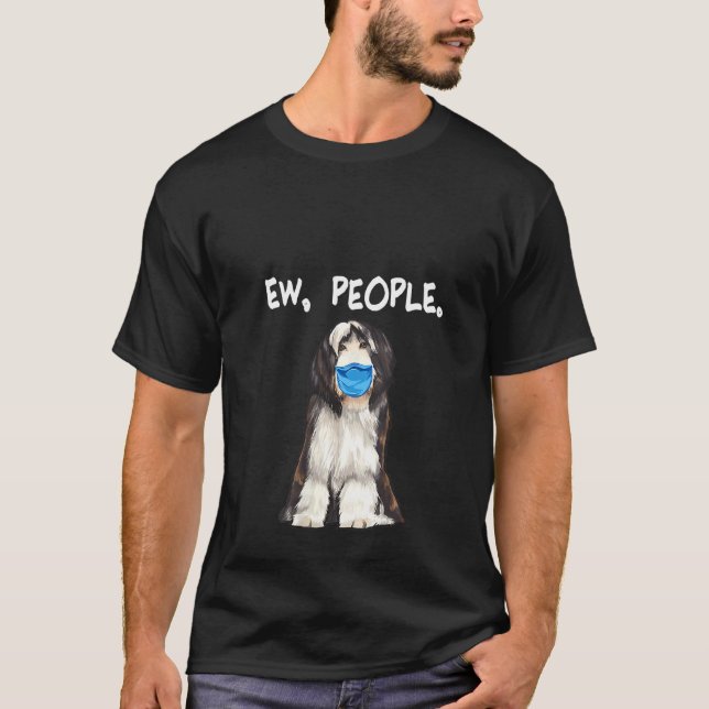 T-shirt Femme Portée Collie Ew Personnes Chien Portant Le  (Devant)