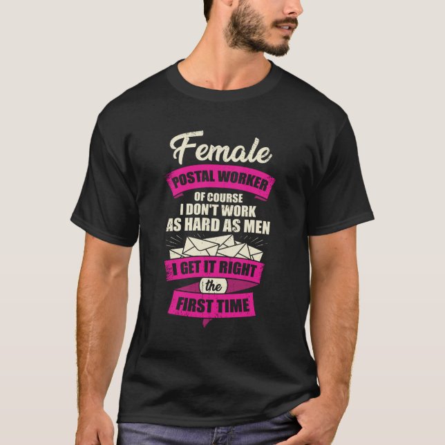 T-shirt Femme Postal Worker Postwoman Girl Cadeau (Devant)