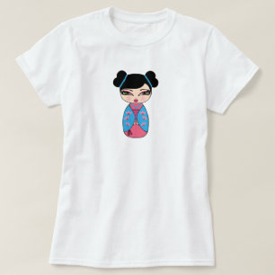 T-shirt femme poupée Kokeshi