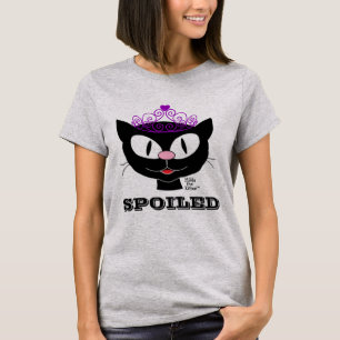 T-shirt femme princesse de chats en caricature