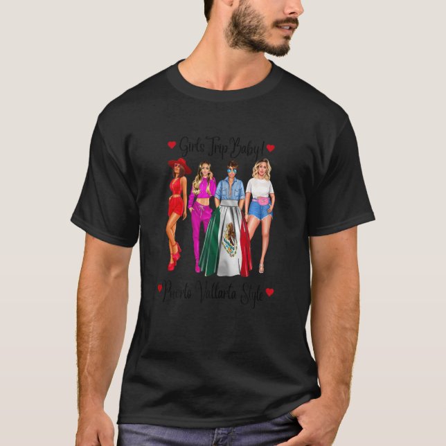 T-shirt Femme Puerto Vallarta Girl Trip Mexique Femme Va (Devant)