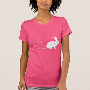 T-shirt femme Rabbit Coeur Pooping