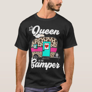 T-shirt Femme Reine Du Camper Rv Camping Happy Camper