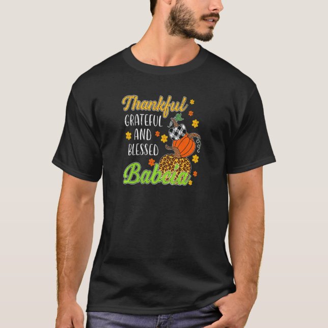 T-shirt Femme Remerciements Grateful Blessé Babcia automne (Devant)